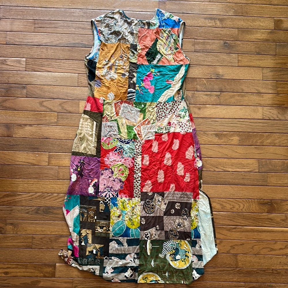 Johnny Was Colorful Patchwork Sleeveless Dress - Picture 7 of 12